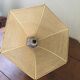 Six-sided braided straw hanging lamp