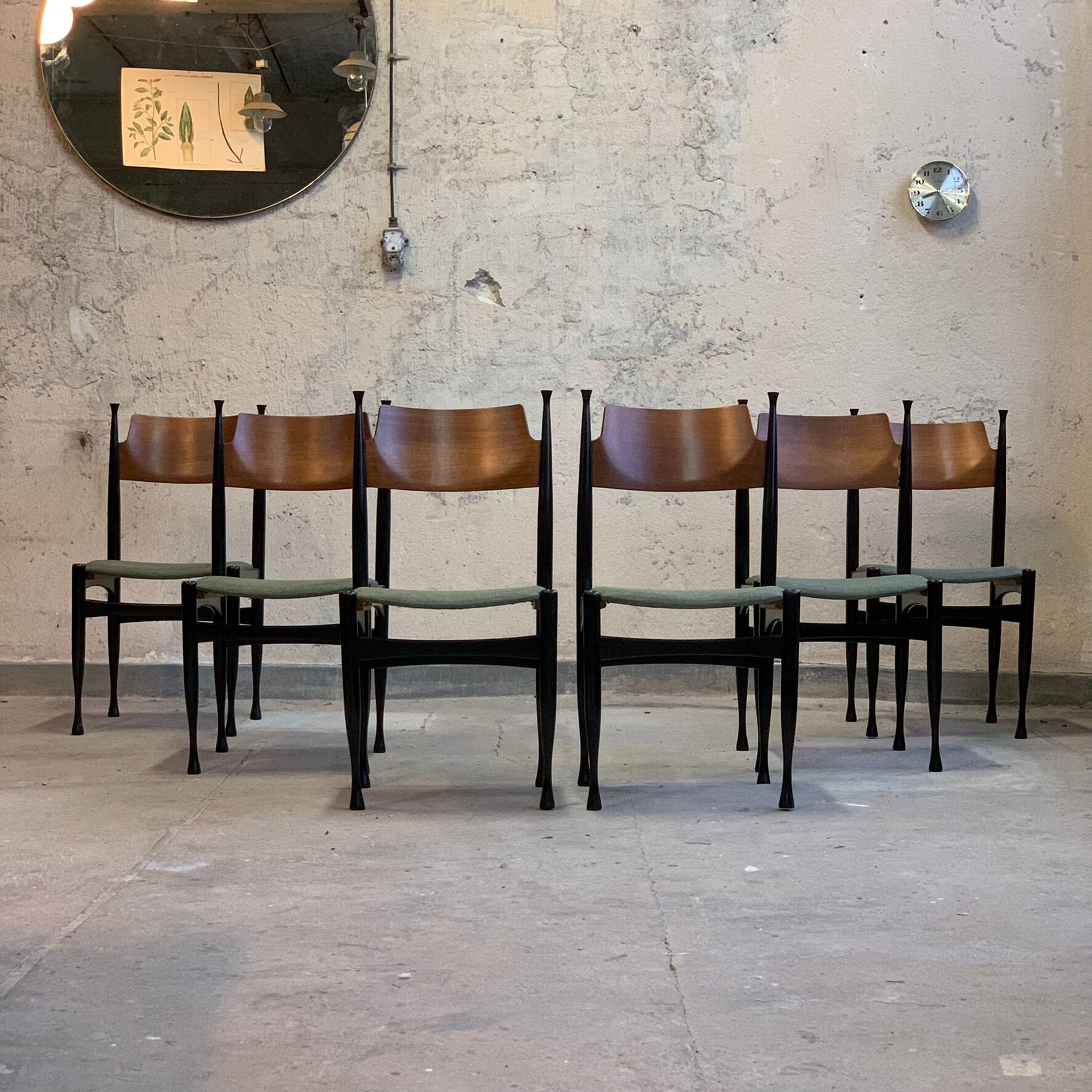 Set of dining chairs, old Yugoslavia, 1960s - 1970s, vintage, prl design