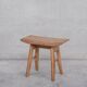 Guillerme et chambron oak french mid-century stool