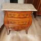 Commode Louis XV bois massif avec plateau en marbre