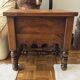 Folk Rustic Sun-Carved Nightstand sidetable cupboardsolid wood chunky