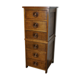 English oak apothecary cabinet 1930s