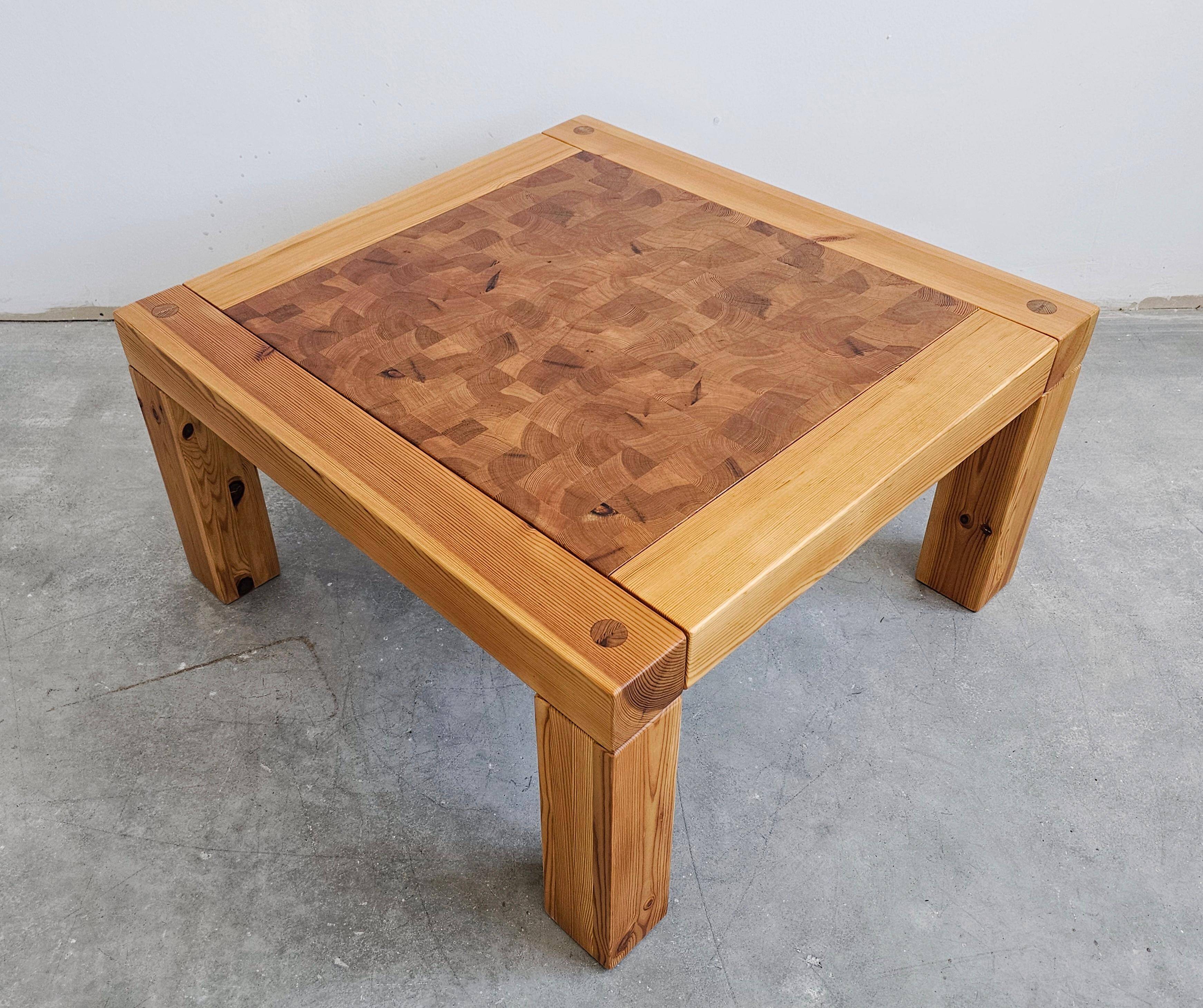Mid Century side table in pine by Jaob Kielland Brandt