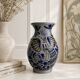 Vase en grès émaillé décor paon – Fait main – Fodor Schütte