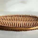 Vintage rattan presentation tray
