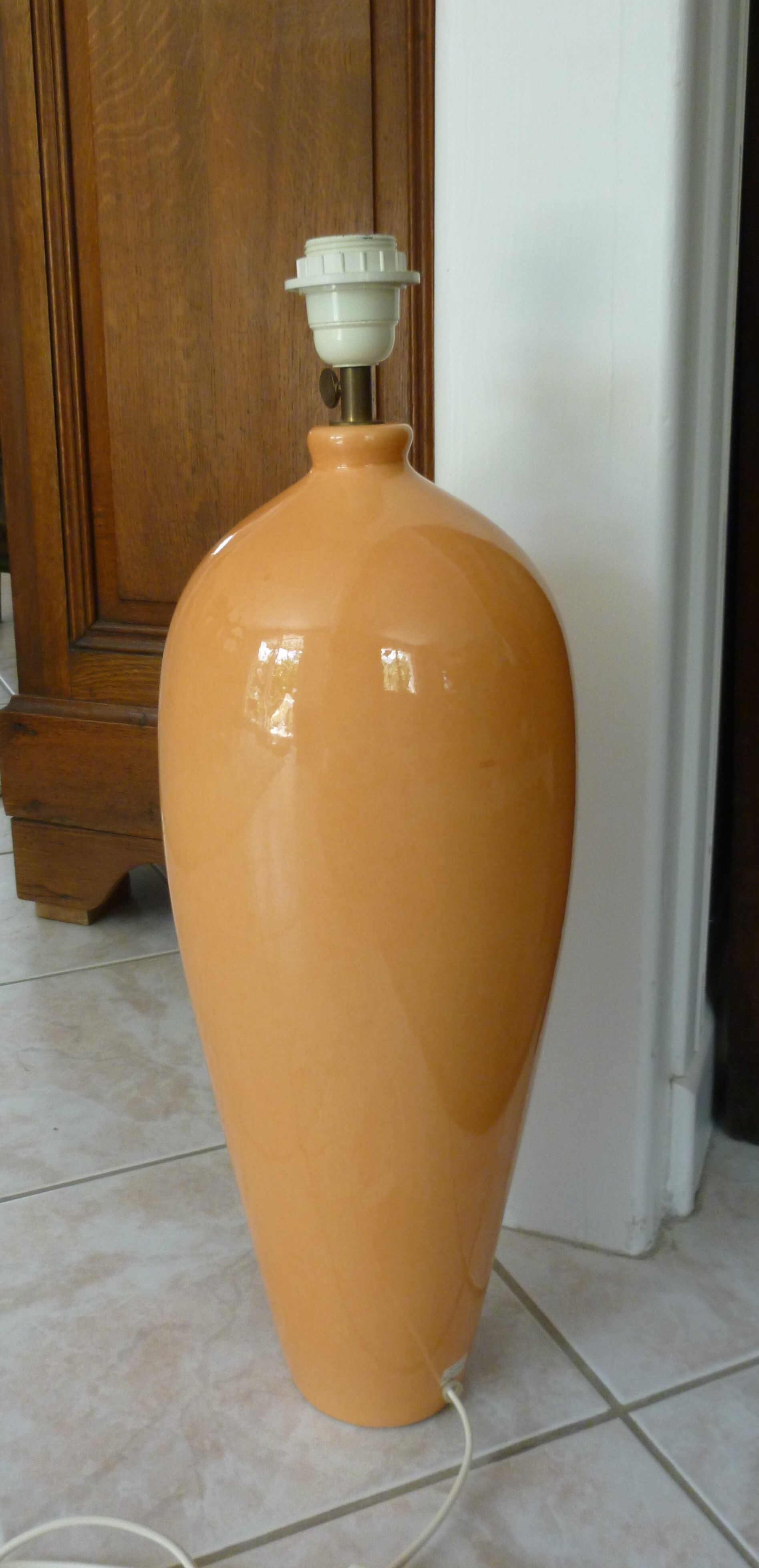 Lamp Kostka cracked ceramic