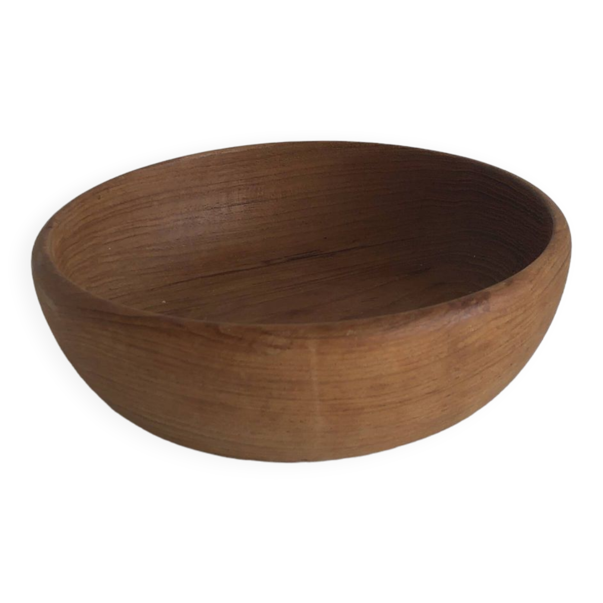 Natural teak bowl, vintage Scandinavian design