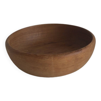 Natural teak bowl, vintage Scandinavian design