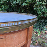 Hot water bottle table with marble