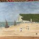 Small oil painting on canvas of the Seine Maritime coast.