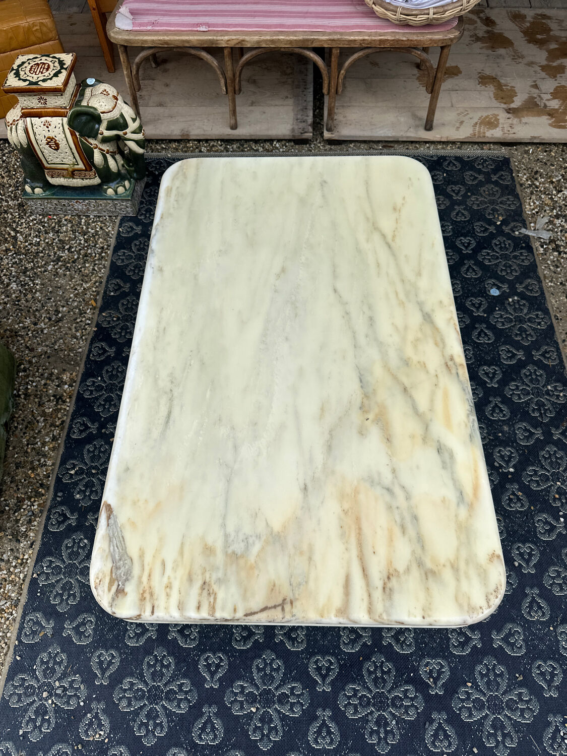 Marble coffee table