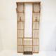 Rattan cloakroom coat rack 1950