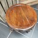 Artisan tripod stool in vines
