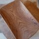 Set plates and Scandinavian dish in vintage solid wood