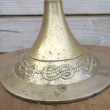 Masonic chandelier with 3 branches in bronze