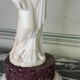 Alabaster sculpture, lady with a mask in the antique style, 19th century