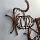 Pair of 60s rattan wall light