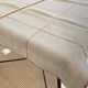 Nappe basque brodée main - 130x90 - Chanvre