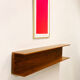 Mid-Century Modern Teak wall-mounted shelf by Walter Wirz for Wilhelm Renz, 150cm, 1960s