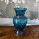 Ancient Venice vase in blown glass enamelled Murano decoration in silver