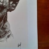Reproduction d'un dessin au crayon d'un boxer