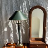 Vintage green and gold table lamp H60 D30