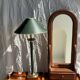 Vintage green and gold table lamp H60 D30
