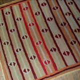 Old American Carpet Hooked handmade 97cm x 161cm 1890s, 1B506
