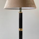 Lampe Le dauphin laiton et velours
