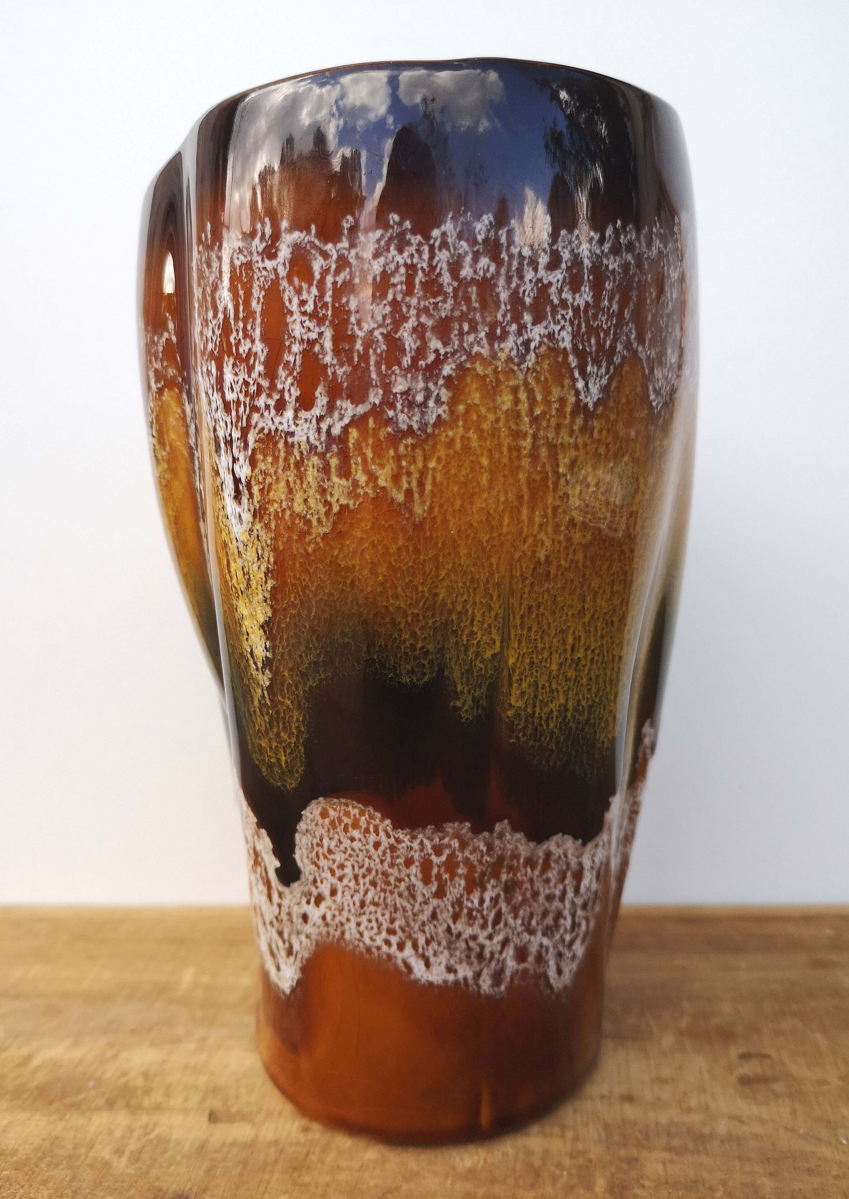 Antique vase - Digoin Sarreguemines - Hawaii model