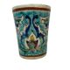 Iznik, glass goblet in polychrome faience Turkey 19th century