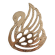 Brass swan trivet
