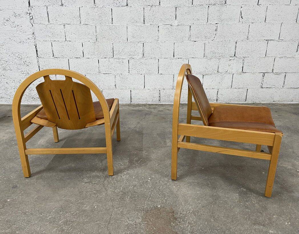 Pair of Baumann armchairs model Argos
