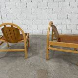 Pair of Baumann armchairs model Argos