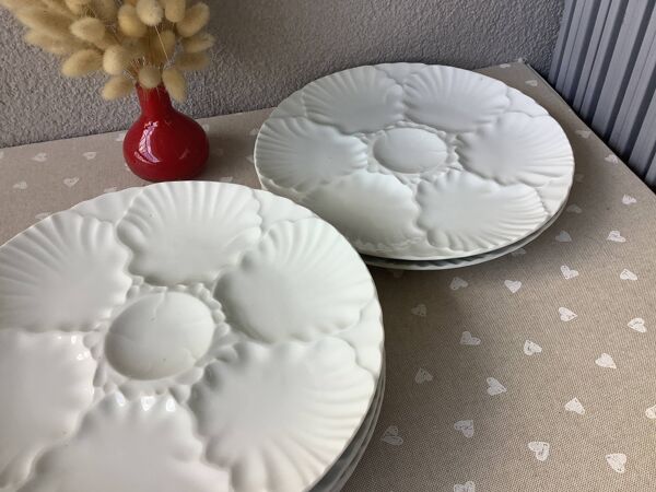 Assiettes à huîtres Bareuther Waldsassen Bavaria