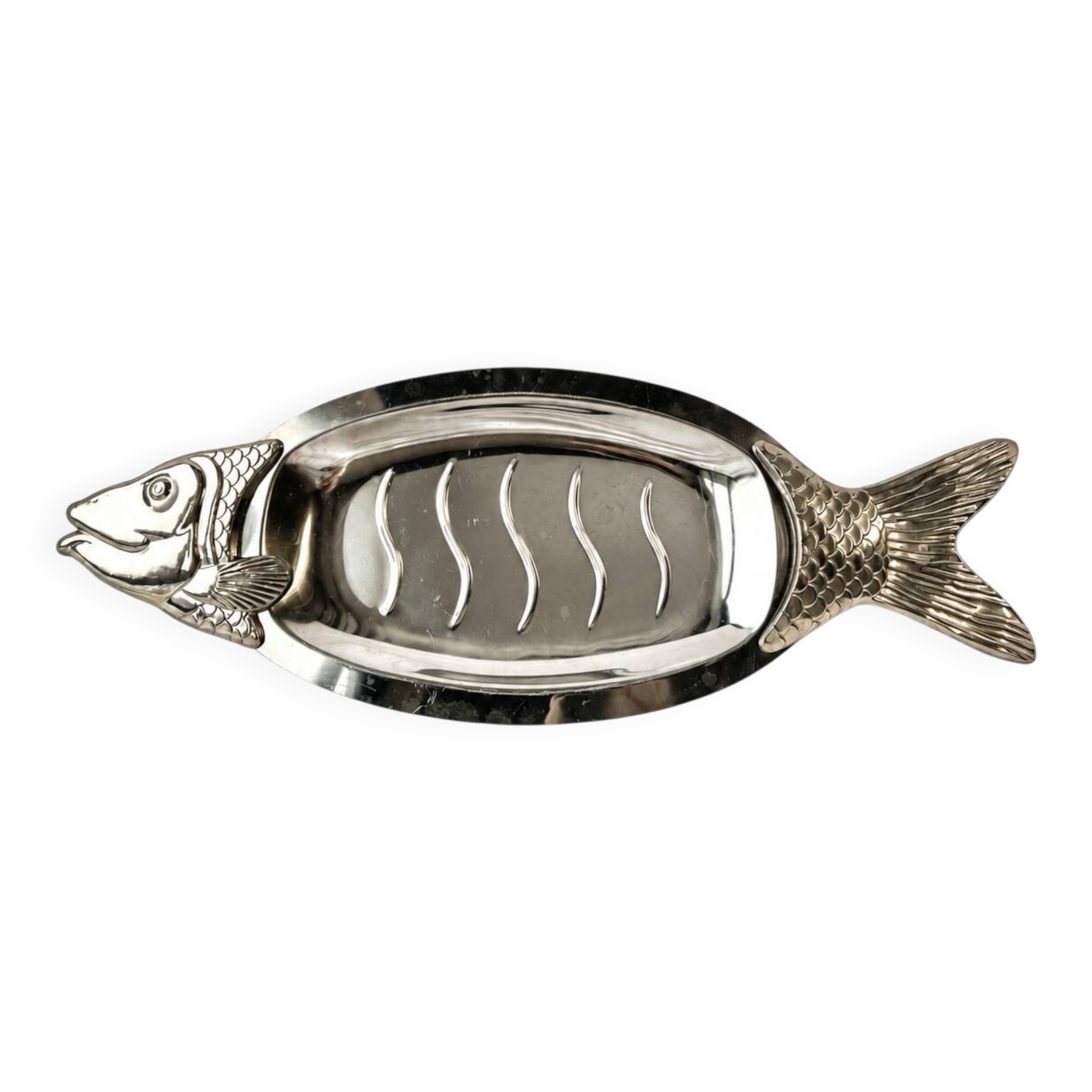 Plat de service en poisson vintage BMF, Allemagne, années 1970