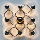 Vintage German wall lamp Hollywood Regency by Gaetano Sciolari for Leola, 1970s.