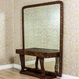 Pearwood Vanity Table with Mirror, 1900s