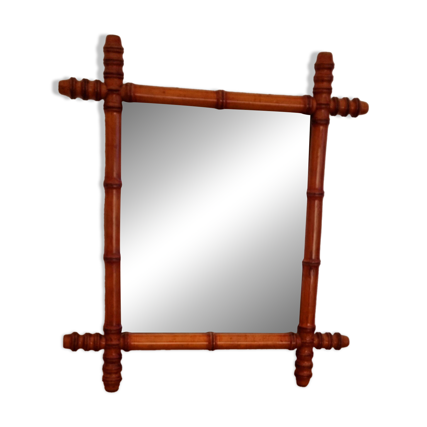 50's bamboo imitation mirror