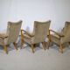 Mid Century Lounge Armchairs with Velvet Upholstery, Set of 3, 1960s