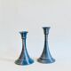 Pair of vintage ceramic candle holders