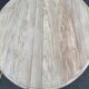 Renovated Louis Philippe round extendable dining table with flaps and 3 extensions.