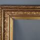 Nineteenth century frame gilded stucco wood 51.5x40 foliage 36.7x25.5 cm SB