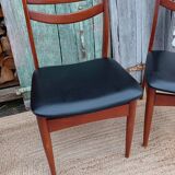 Scandinavian chairs, compass foot, skai