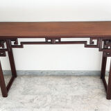Exotic Asian wood console China 19th
