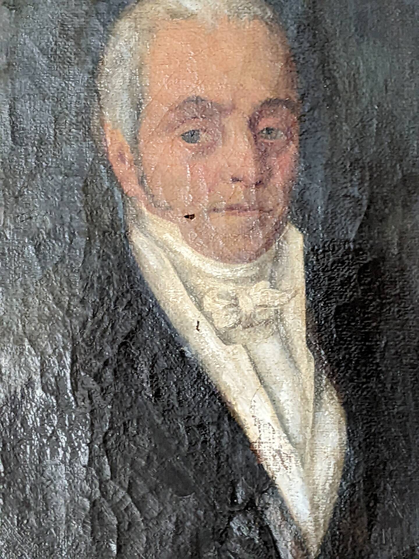 Old portrait oil on canvas country decoration