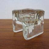 Finnish Ice Glass Candlesticks by Timo Sarpaneva for Juhava, 1970s, Set of 4