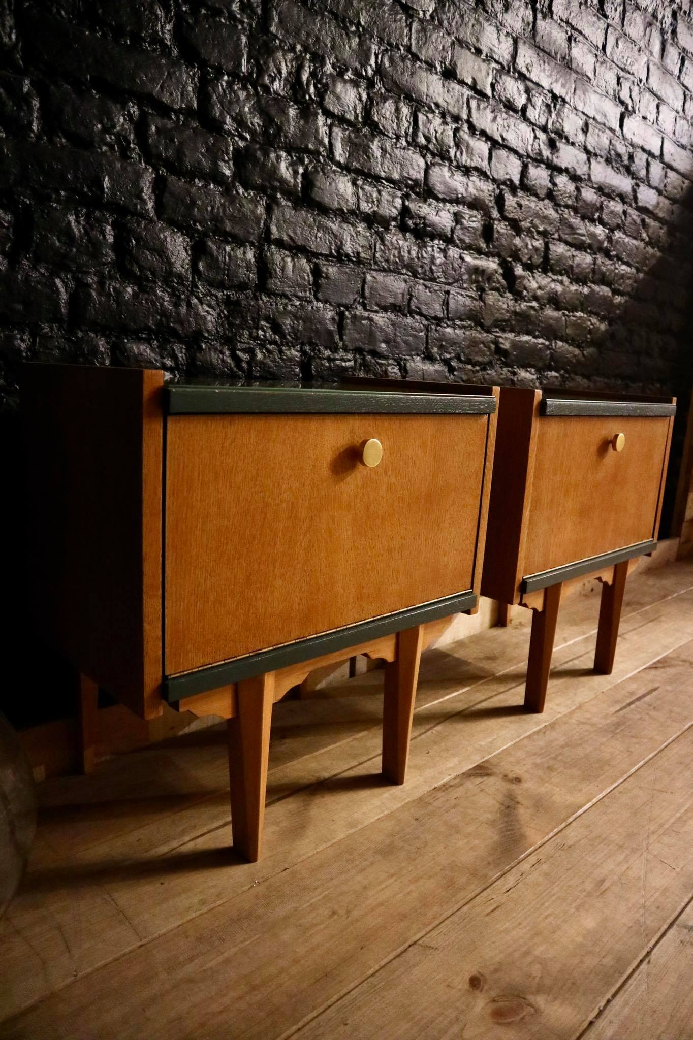 Pair of vintage bedsides