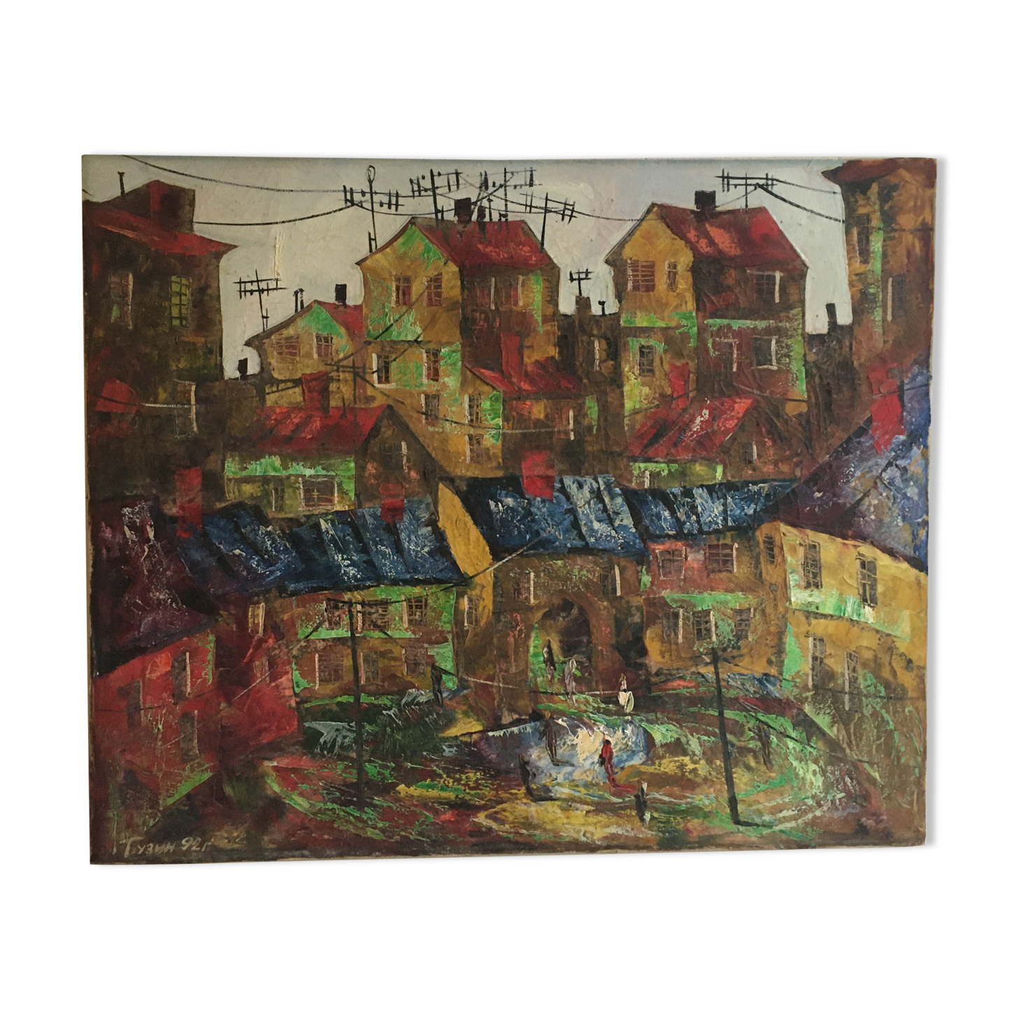 Oil on canvas Russian painter