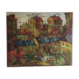 Oil on canvas Russian painter